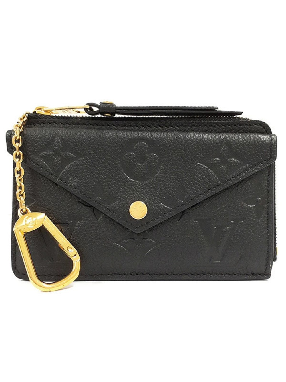 Louis Vuitton Monogram Empreinte Porte Carte Rect Verso coin case Wallet Keyring